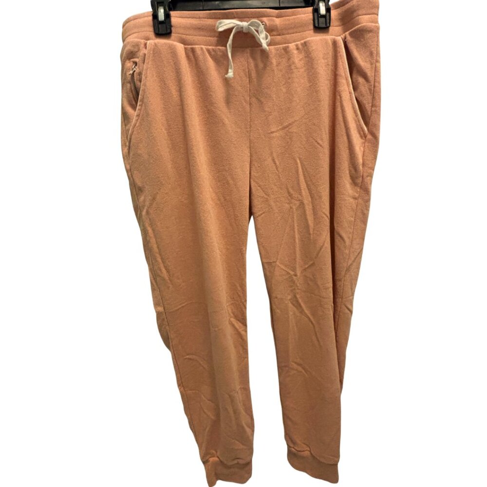 Fabletics tangerine orange jogger pants with 2 zipper pockets XXL